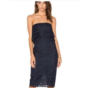 Likely Driggs Navy Strapless Dress